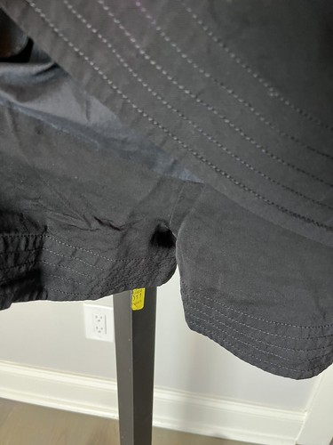 Maje Skirt 40 Black Linen Blend Skort Hidden Side Zip Fit Flare Pockets - Picture 3 of 13