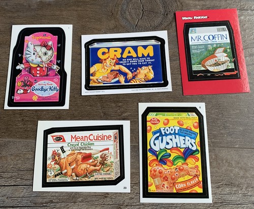 Topps Wacky Packages Mixed Lot 2000s Cran Magnet, 3 Stickers, Mr. Coffin Promo - Picture 1 of 11