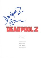 Simon Kinberg Signed Autographed DEADPOOL 2 Movie Script Cover Producer COA 