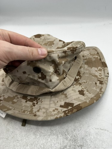 NUEVA USMC MCCUU Cubierta Campo Desierto MARPAT Combate Boonie Cubierta Talla Mediana - Imagen 4 de 7