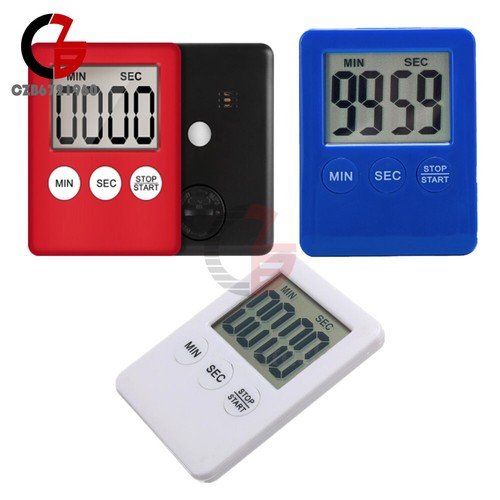 Mini LCD Kitchen Alarm Digital Timer  Cooking Count Up Kitchen Countdown Tools - Picture 1 of 19