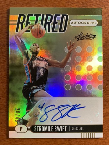 2019-20 Absolute Stromile Swift Retired Signatures Auto #d 28/49 - Grizzlies - Picture 1 of 2