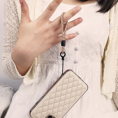 Keychain Braided Phone Lanyard Ornaments Neck Hanging Cord Phone Accessories - Photo 4 sur 15
