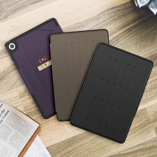 For Samsung Galaxy Tab A9+/A9 Business Style Leather Card case +Pencil Holder - Picture 10 of 55