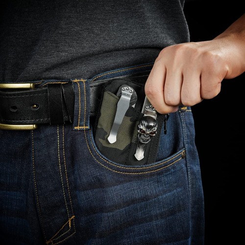 Ve17 Small Edc Pouch Edc Pocket Organizer With Diy Patch Area Mini Edc Pouch Wit - Picture 7 of 7
