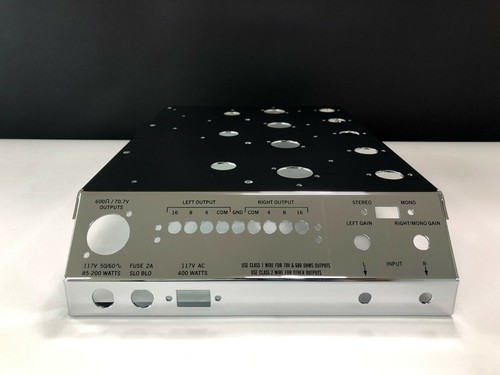 For McIntosh MC225 Amplifier Super Mirror Polished & Chrome Chassis - DIY