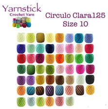 Circulo CLARA 125 Crochet Soft Cotton Yarn Thread Solid Variegated No. 10 125m