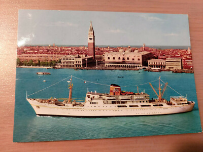 Postkarte Passagierschiff San Marco u. San Giorgio Adriatica 19.0?.66 Italien_2