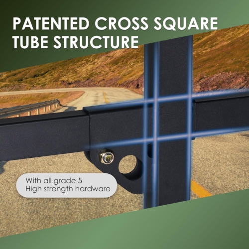 1000Lbs Capacity Extendable Universal Steel Pickup Truck Ladder Rack Two-Bar Set - Picture 4 of 9