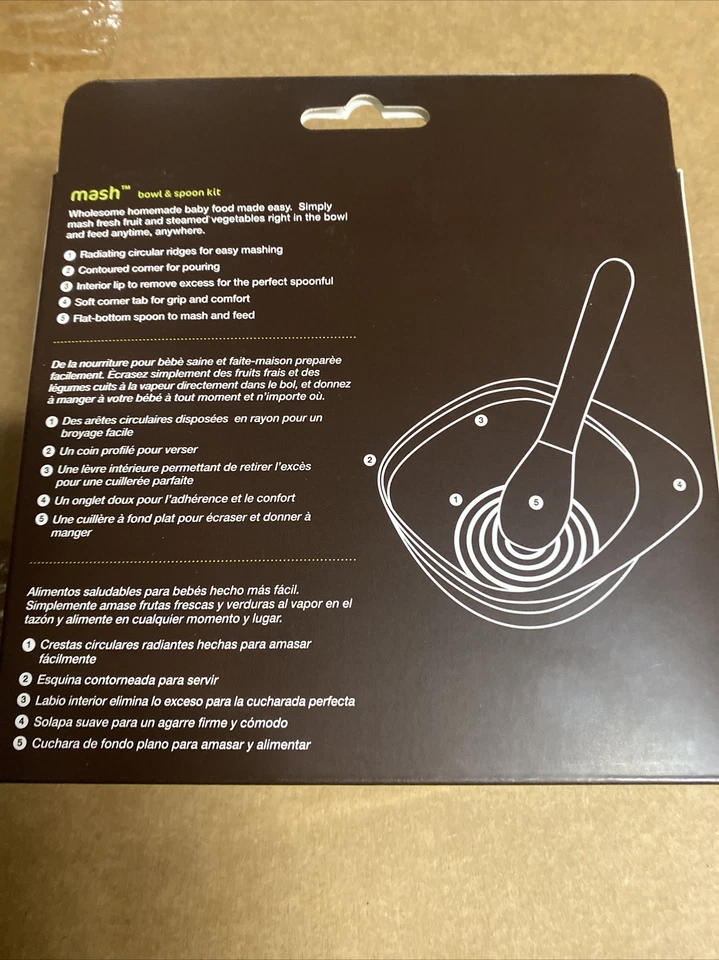 Zoli Mash Bowl y Cuchara Niños Baby Bowl Naranja Zo•li Foto 4 de 4