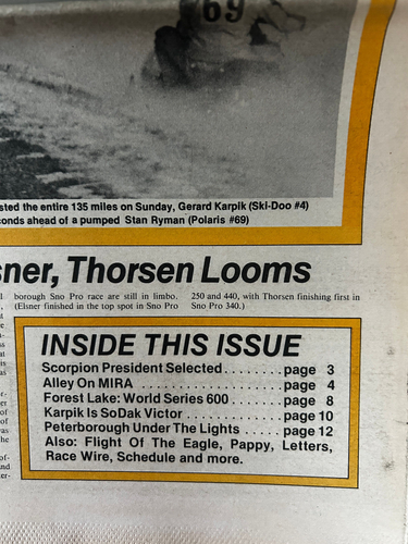 SNOW WEEK Snowmobile Racing Magazine Newspaper Publication January 22, 1979 - Bild 2 von 2
