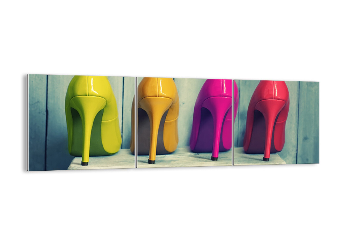 QUADRO SU VETRO Quadro moderno Scarpe Coloreeeate classiche moda moda moda 2517 IT d99312 QUADRO SU VETRO Quadro moderno Scarpe Coloreeeate classiche moda moda moda 2517 IT d99312