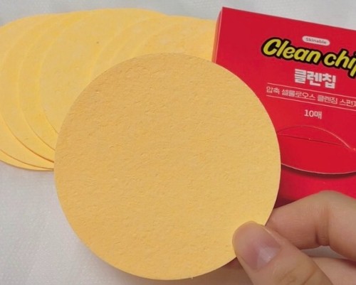 SKINABLE Clean Chip Cellulose Cleansing Pad 10ea Hypoallergenic Cleansing Sponge - Picture 4 of 23