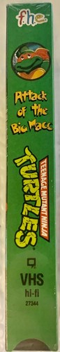 Teenage Mutant Ninja Turtles Attack of the Big Macc VHS New Factory Sealed TMNT - Picture 3 of 9