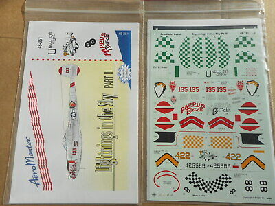 AEROMASTER 48-351 1//48 DECALS P-38 /"LIGHTNINGS IN THE SKY PART 3/"