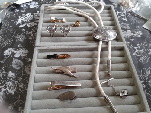 Lot of Men's accessories inc. Bolo Tie, Some Signed Swank