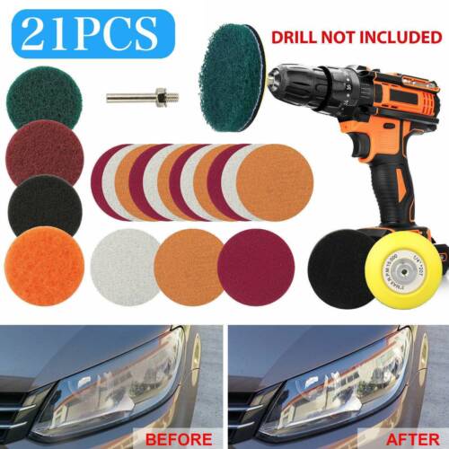 21X 3" Car Headlight Lens Restoration Repair Kit Polishing Cleaner Cleaning Tool - Picture 2 of 11