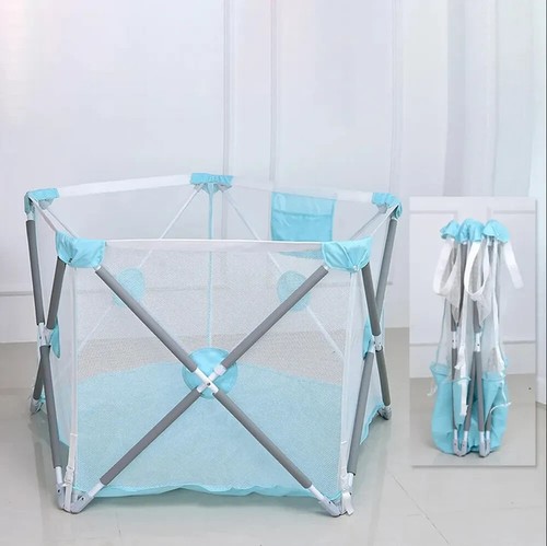 Laufstall Laufgitter mit Einstieg Reise Bett Kinder Baby Spielstall Spielgitter - Bild 2 von 3