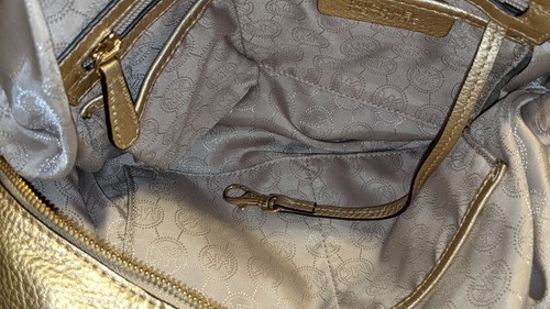 MICHAEL KORS FULTON SCHULTERHANDTASCHE HELLGOLD LEDER GOLD GOLD HARDWARE - Bild 19 von 24