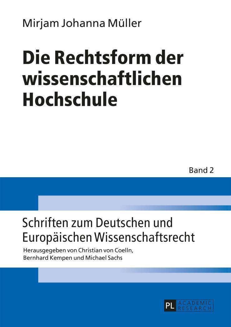 Thumbnail - Die Rechtsform Der Wissenschaftlichen Hochschule Mirjam Müller