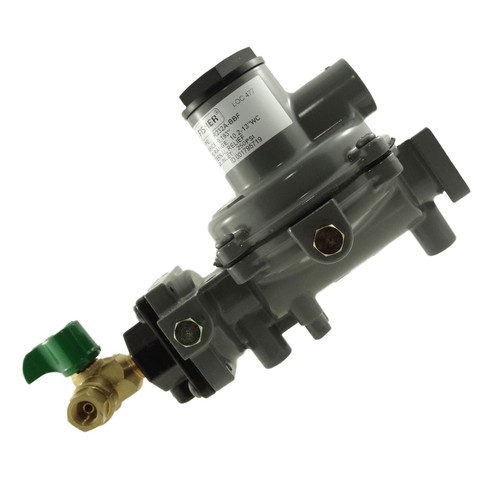 Regulador de LPGas, cambio manual Fisher 550 MJh en más de 2 tuberías y soporte - Imagen 4 de 11