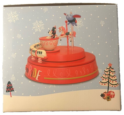 Disney Parks Mickey and Minnie Monorail Holiday Musical Figure New with Box - Picture 4 of 10