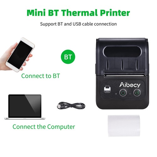 Portable Bluetooth Label Printer 58mm 2inch Wireless Bluetooth Thermal Printer - Picture 3 of 6