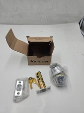 Kwikset 25733-005 Keyed Dead Bolt Assembly, Brushed Nickel Finish, with 2 Keys