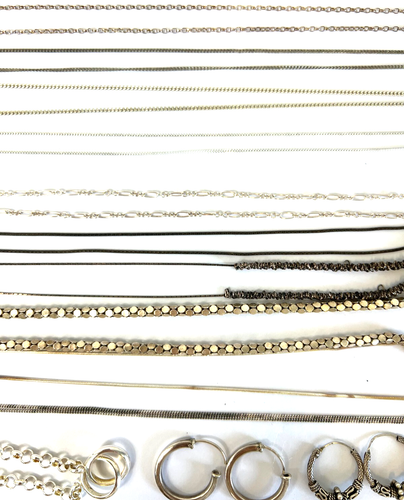 925, Sterling Silver, 116.7g, Job Lot, j, Necklaces, Rings, Cufflinks, Earrings - Picture 6 of 21