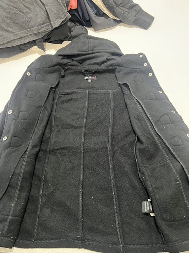 Girls' Solid Jacket Black With Hoodie Size 10/12 - Picture 5 of 6