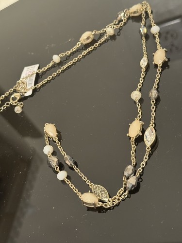 WHITE HOUSE SCHWARZMARKT NEUTRALE KRISTALLPERLEN 40" STRANG HALSKETTE - $ 55 - NEU MIT ETIKETT! - Bild 3 von 18