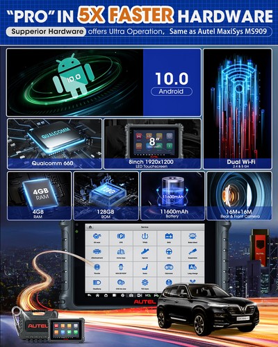 Autel MaxiCOM MK906S ECU PRO Coding Diagnostic Active Test Scanner CANFD DOIP AU - Picture 9 of 16