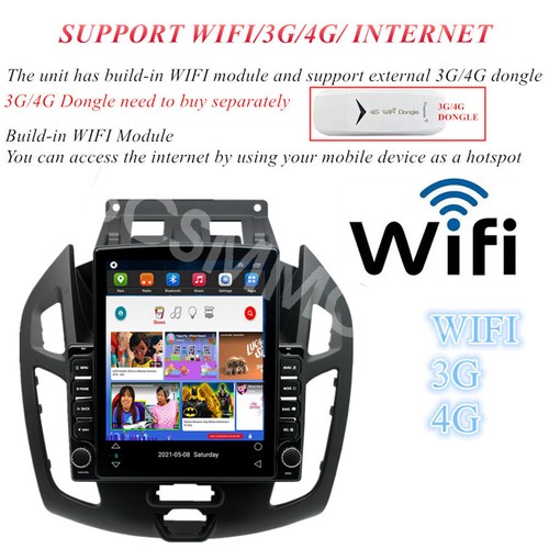 For Apple Carplay Car Stereo Radio WIFI Fit For Ford Transit Connect 2014-2018 - Picture 10 of 17