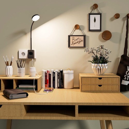 LED Wandlampe Dimmbar Schwarz mit Stecker und Steckdose LED Steckdosenleuchte... - Bild 6 von 7