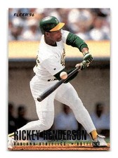Rickey Henderson 1996 Fleer #209 Oakland Athletics NM-MINT