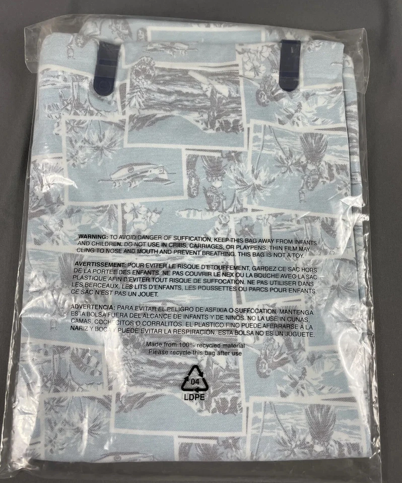 Peter Millar Golf Shirt Polo Crown Crafted ACBP Hawaiian Print XXL Blue BFRST - Image 4 of 4