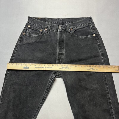 Vintage 90s Levis 501 Black Denim Jeans Made in USA For