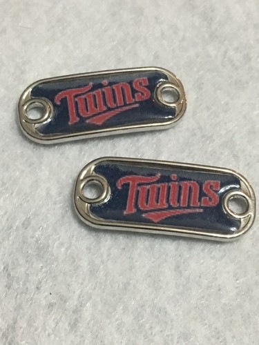 2 ~ Minnesota Twins MLB Paracord Charms Oval or Mini Dog Tag shoelace charms - Picture 2 of 3
