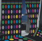66" x 72" SPOTS MULTI READY MADE PENCIL PLEAT CURTAINS BLACK PLUM RED LEMON GREY