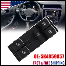 Driver Side Master Power Window Control Switch For VW Tiguan Golf Jetta CC Passa