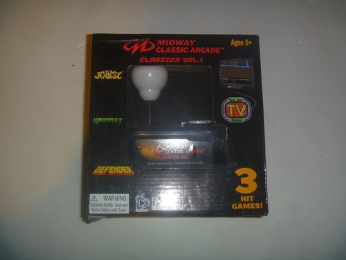 Midway Classic Arcade: Classics Vol 1 Plug+Play Joystick~Joust+Gauntlet+Defender