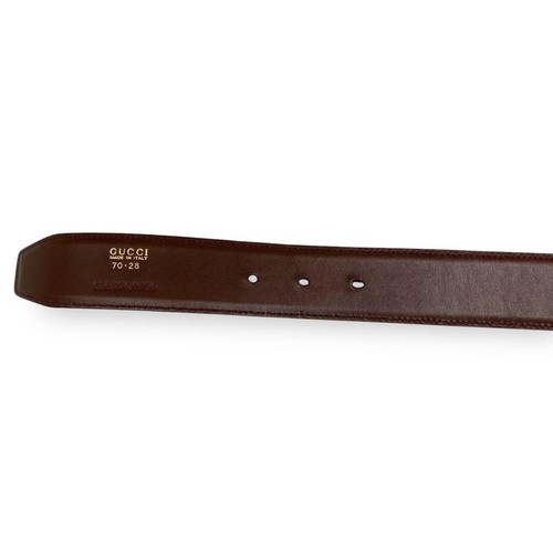 Gucci belt G hardware leather brown - Picture 9 of 14