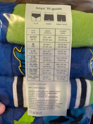 NIP-Wonder Nation, 5 Pack, Blue/Shark Themed Briefs/Underwear-Boys Size Medium/8 - Picture 4 of 4