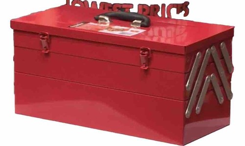 NEW Red Cantilever ‘old school’ Tool Box - with 159 Tool Set - Bild 2 von 5