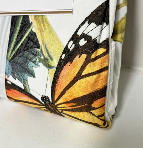 Pottery Barn FLORA Print Full Queen Duvet Cover Floral Butterflies Garden NEW - Picture 2 of 10