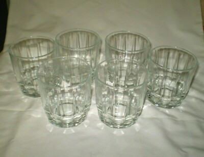 Old Fashioned By Arcoroc Set Of 6 Glasses Ebay