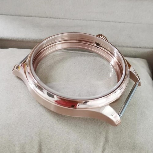 44mm Stainless Steel Watch Case Frame For ETA 6497 6498 Seagull ST3600 3621 - Picture 6 of 7