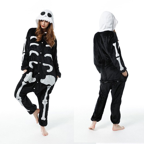 Fashion All In One Pyjamas Hooded Pajama Set Fleece Girls Animal UK - Picture 12 of 21