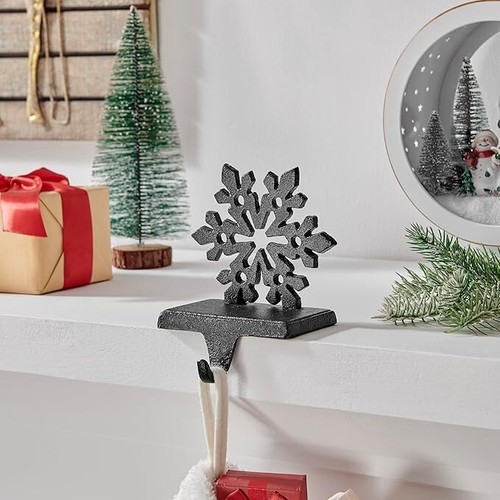 Christmas Decorative Utility Mantel Stocking Hook Snowflake - Picture 3 of 5