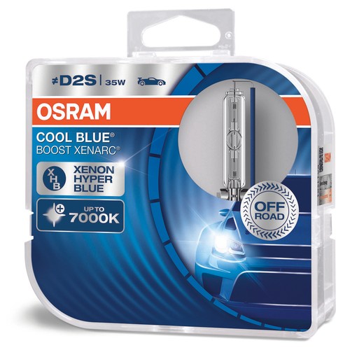 D2S OSRAM Xenarc Cool Blue Boost 7000K Xenon Car Headlight Bulbs (Twin) - Picture 2 of 3